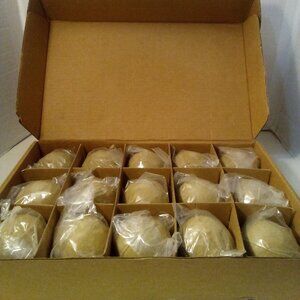 Skyflame Round Ceramic Ball Firepit Fireplace Lot of 15 Beige 3"